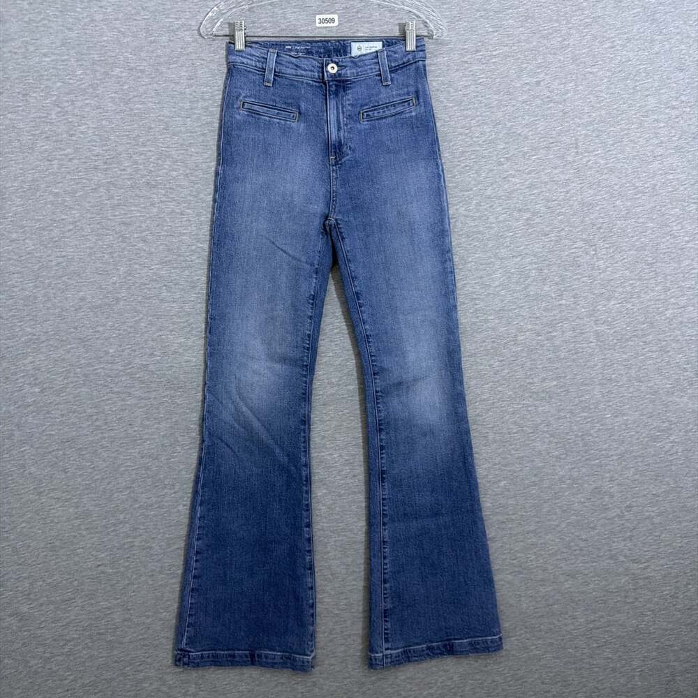 AG Goldschmied Women's Size 25 Blue Denim Desi High Rise Flare Jeans